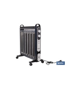 Radiador de mica negro modelo Astana 2000W 2