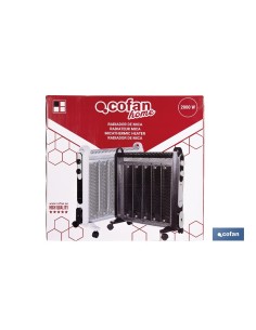 Radiador de mica blanco 2000W modelo Astana con diseño elegante