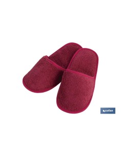 Bordeaux bath slippers 100% cotton Paris model size L
