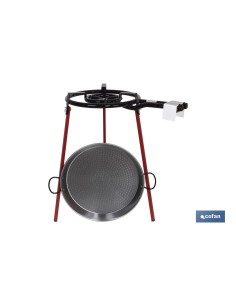 46cm Paella-Set mit Brenner und Beinen
