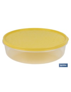 Pack mit 6 luftdichten Tortilla-Behältern gelb 24.5x6.5cm