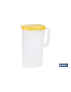 Pacote com 6 Jarras de Água 2L Amarelo Modelo Manantial