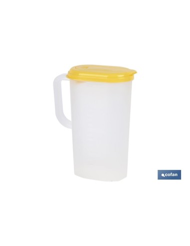 Pack de 6 Carafes d'Eau 2L Jaune Modèle Manantial
