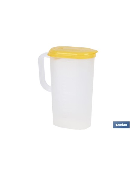 Pack de 6 Carafes d'Eau 2L Jaune Modèle Manantial