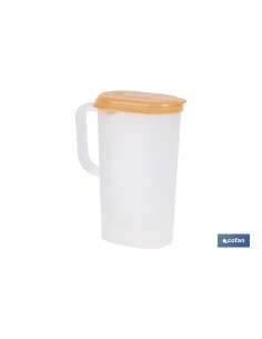 Pack mit 6 Wasserkrügen 2L Orange Modell Manantial