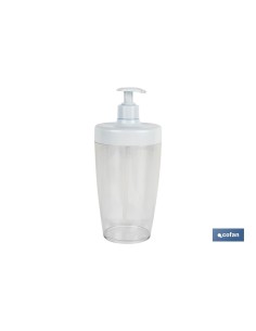 Pack of 6 white soap dispensers 870 ml