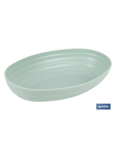 Pack mit 6 ovalen grünen Wasser-Schalen 1080ml Modell Nara