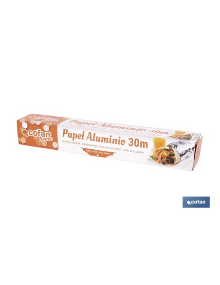 Carta alluminio domestica 30m con custodia per taglio