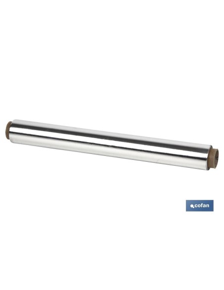 Papier aluminium domestique 50m avec étui de coupe