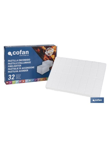 Pastilhas de acendimento 32 uds - acendimento rápido e seguro