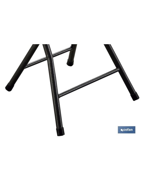 Pack of 4 Folding White Stools 33x30x46cm