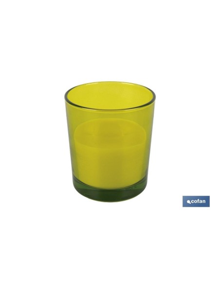 Pack mit 6 citronella Duftkerzen im dekorativen Glas 200 g