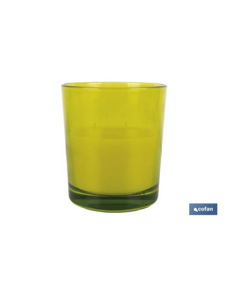 Pack mit 6 citronella Duftkerzen im dekorativen Glas 200 g