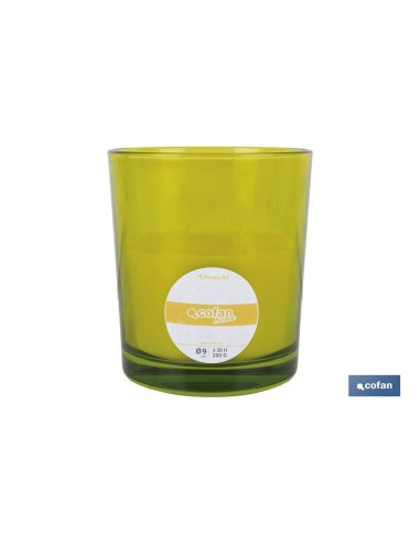 Pack mit 6 citronella Duftkerzen im dekorativen Glas 200 g