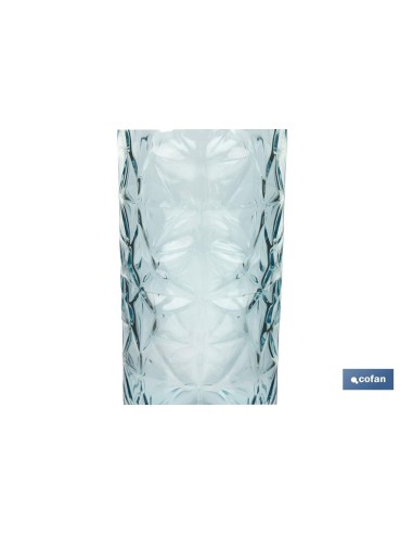Pack of 6 Clear Blue Glass Bottles with Swing Top 1 L
