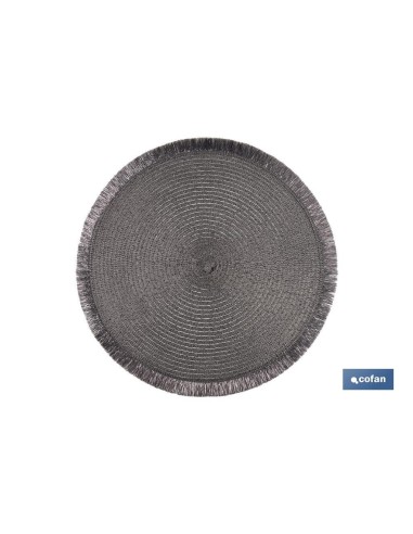 Pack de 6 sous-assiettes rondes argent 38 cm - élégantes et pratiques
