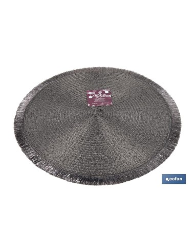 Pack de 6 sous-assiettes rondes argent 38 cm - élégantes et pratiques