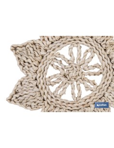 Pack 6 unidades bajoplatos estrella fibra natural 30 cm 2