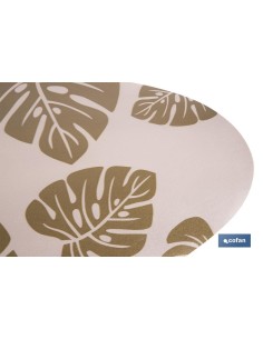 Pack of 6 triangular brown placemats printed 45 x 36 cm 2