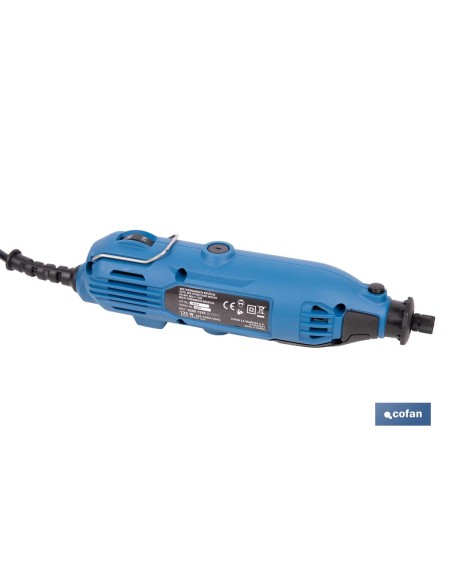 Rotary tool 135 W with variable speed and accessories