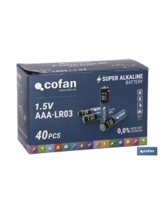 Pack 10 unidades de pilas alcalinas LR03/AAA de larga duración 2