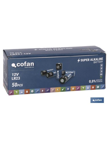 Pack de 5 pilas alcalinas LR23/12V de larga duración