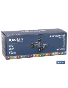 Confezione da 50 batterie alcaline LR27/12V a lunga durata 2