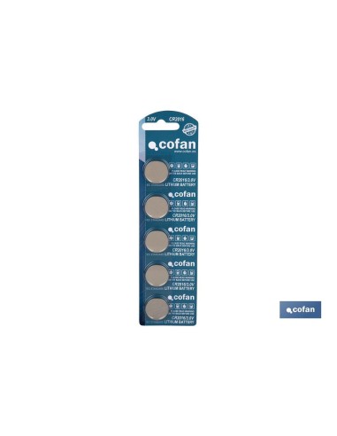 Pack de 100 Pilas Botón CR2016 de Litio 3.0V en Blíster