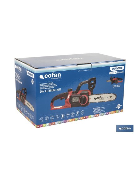 Cordless Chainsaw Li-ion 20 V 10" with Mini Bar