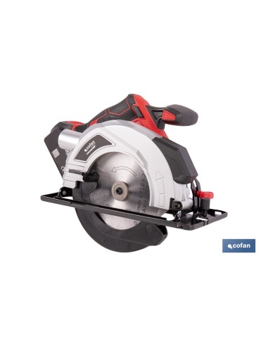 Serra circular a bateria Li-ion 20 V Ø185 mm com motor sem escovas