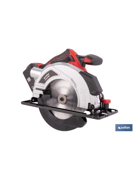 Sierra circular a batería Li-ion 20 V Ø185 mm con motor brushless