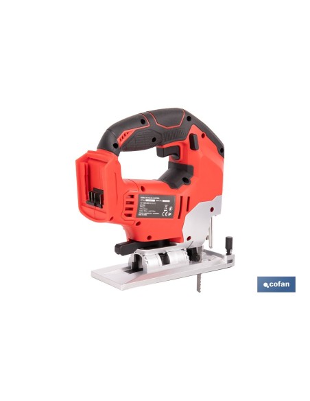 Seghetto alternativo a batteria Li-ion 20 V con motore brushless e velocità variabile