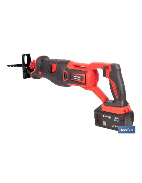 Seghetto alternativo a batteria Li-Ion 20 V con motore brushless