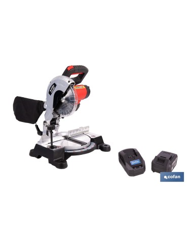 Serra de esquadria a bateria Li-ion 20 V 185 mm com motor brushless