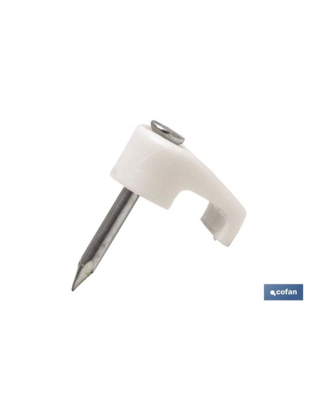 Pack of 12 Plastic Flat Staples 7.3x4.1mm