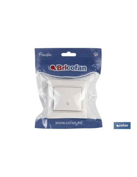 Pulsante incassato modello Pacific bianco 10A