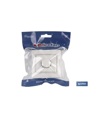 Régulateur encastré Pacific 500W blanc avec contrôle d'intensité