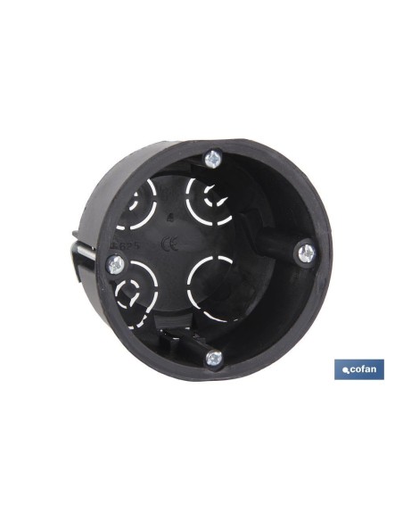 Pack of 20 units flush mount mechanism boxes ø68x46 4 tube entries