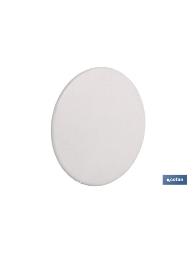 Tampa com garra metálica 106x37 para caixa de emenda