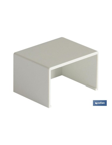 Pack de 5 unités de bouchon final 25x40 PVC blanc
