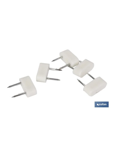 Pack de 12 butées à deux pointes grande marron 6 uds
