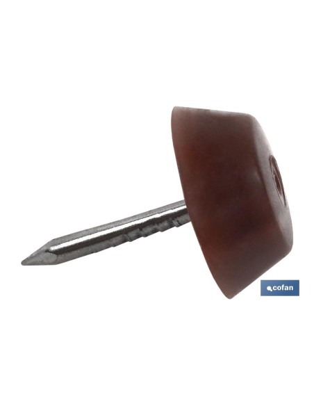 Pacco da 10 tappi per sedia grande marrone 6 pezzi