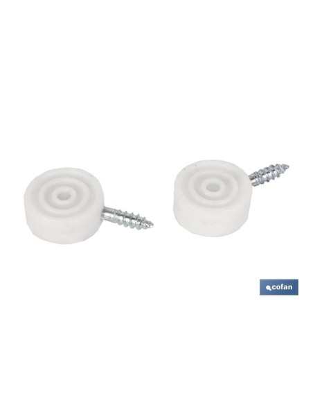 Pack de 12 supports vitrines ronds blancs