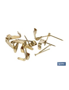 Pacchetto di 10 ganci per quadri metallici n° 4 in blister
