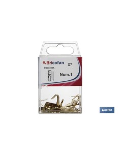 Pack of 10 metal picture hooks size 4 in blister 2