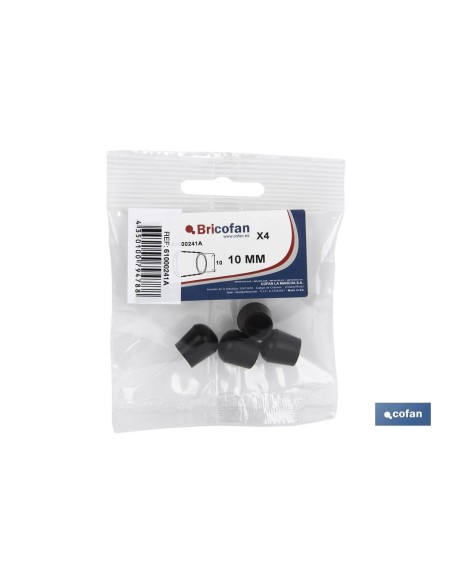 Pack 10 Conteras Negras 18mm para Cableado Eléctrico