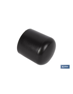 Pack of 10 Black End Caps 22mm - Blister of 4 Units