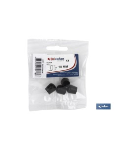 Pack de 10 Conteras Noires 22mm - Blister de 4 Unités 2