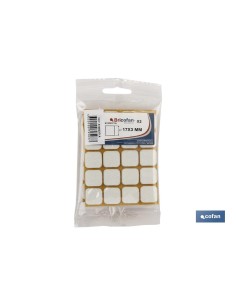 Pack 10 unidades fieltro cuadrado marrón 22x22x3mm
