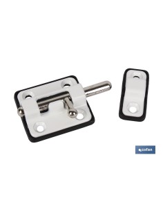 Pack 12 Pasadores Base Plástico Blanco 50mm para Cerraduras